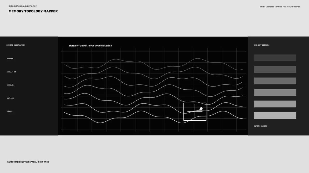 Memory Topology Mapper Sci-Fi HUD 4K Wallpaper