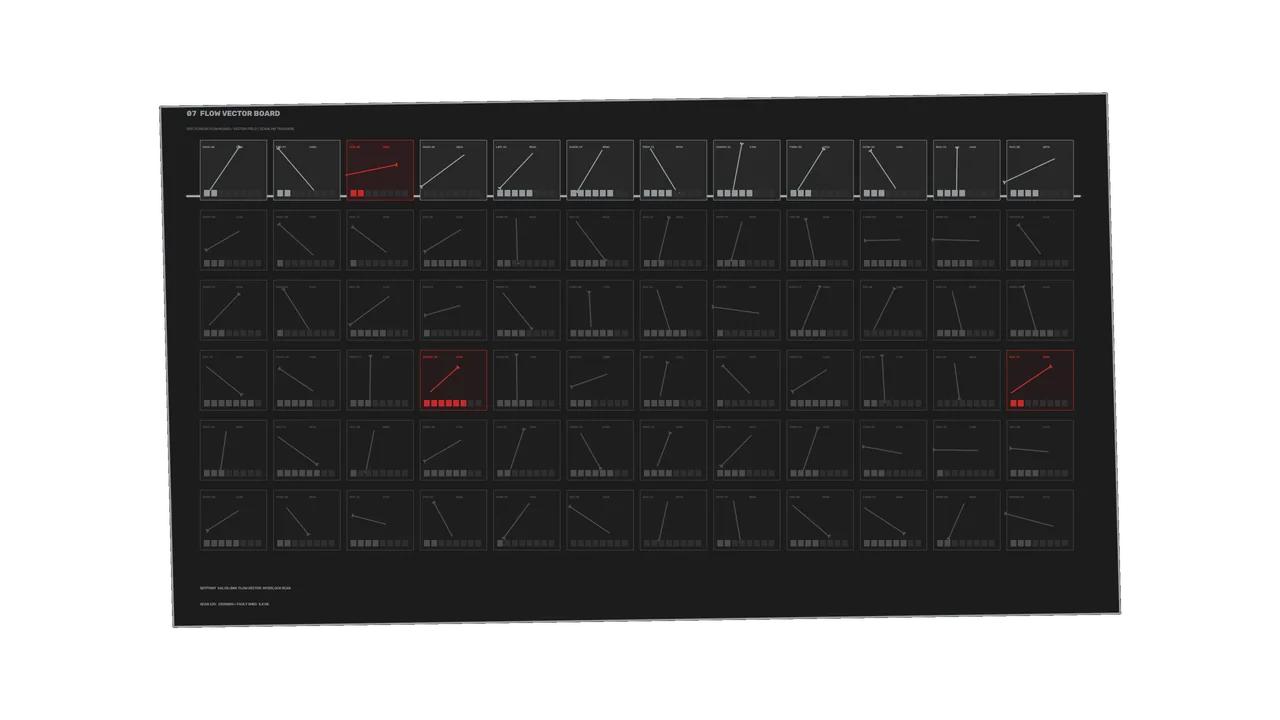 Flow Vector Monitoring HUD 4K Wallpaper