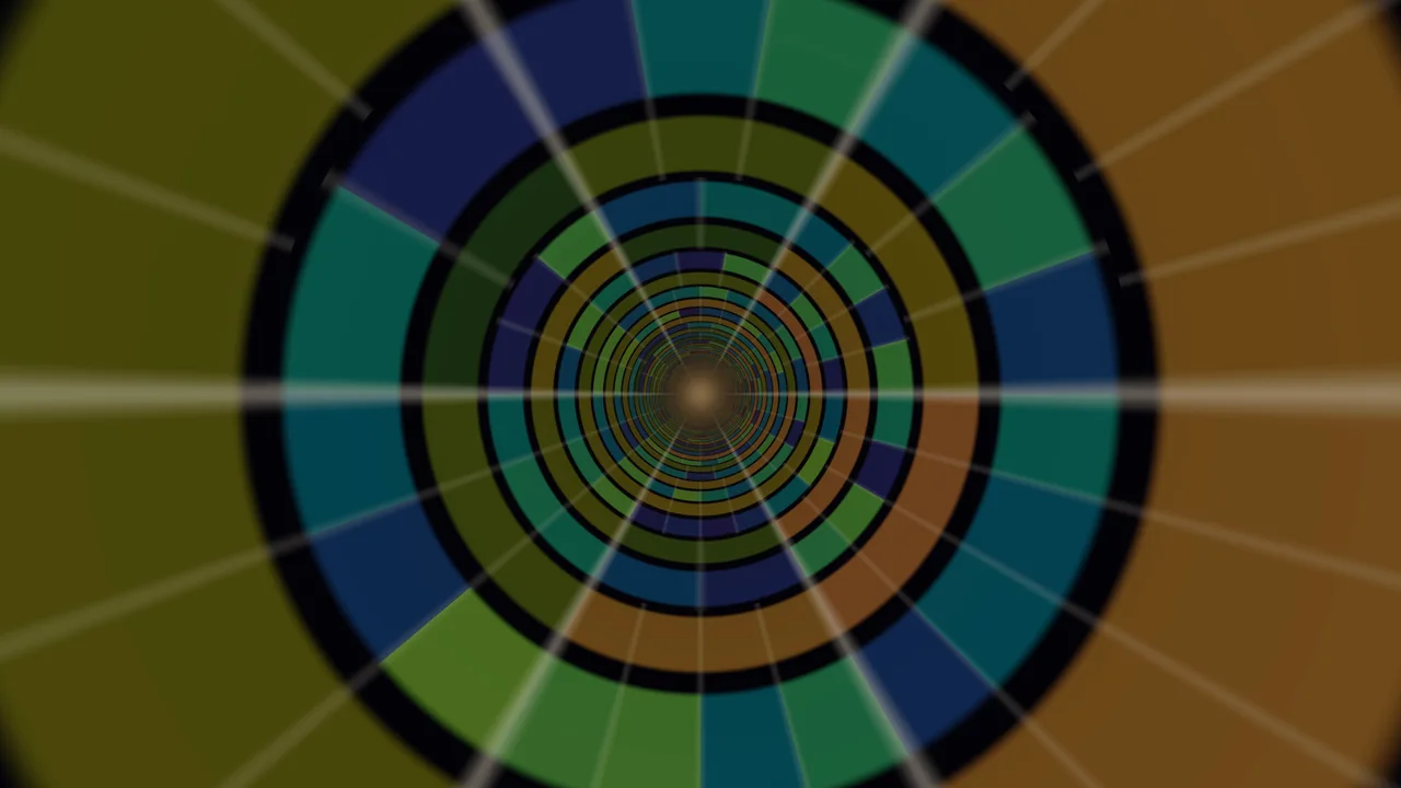 Concentric Radial Rings and Light Rays 4K Wallpaper