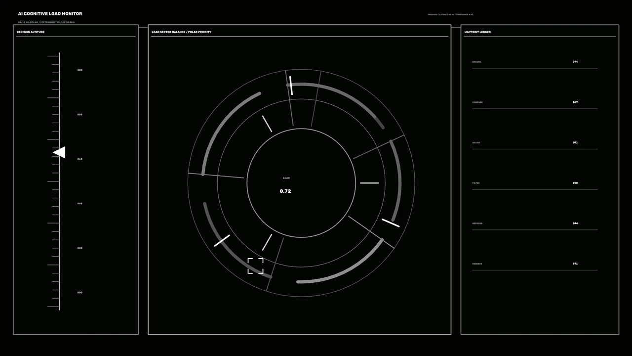 Monochrome Sci-Fi HUD Telemetry Dashboard 4K Wallpaper