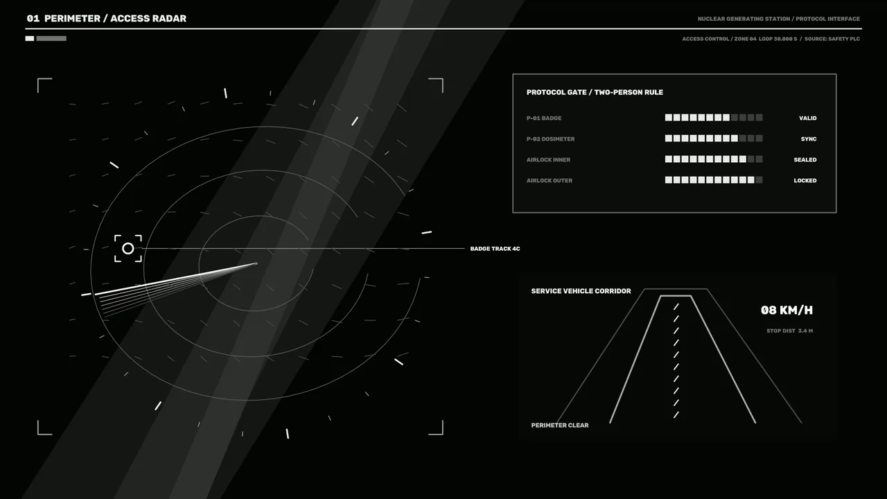 Perimeter Access Radar HUD 4K Sci-Fi Wallpaper