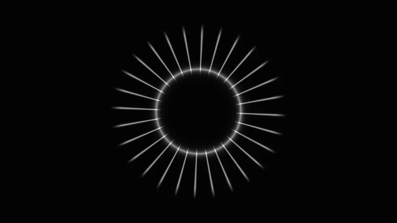 Monochrome Radial Scanner HUD Interface 4K Wallpaper