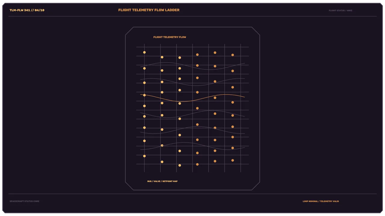 Flight Telemetry Flow HUD 4K Sci-Fi Wallpaper