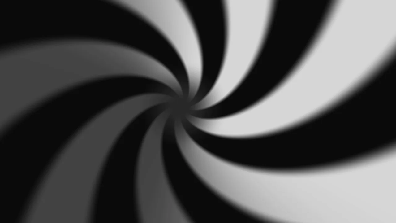 Black and White Dimensional Vortex 4K Sci-Fi Wallpaper