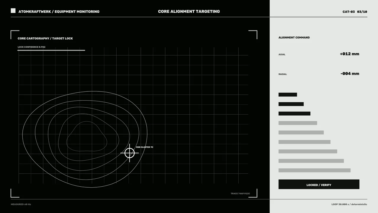 Core Alignment Monitoring HUD 4K Sci-Fi Wallpaper