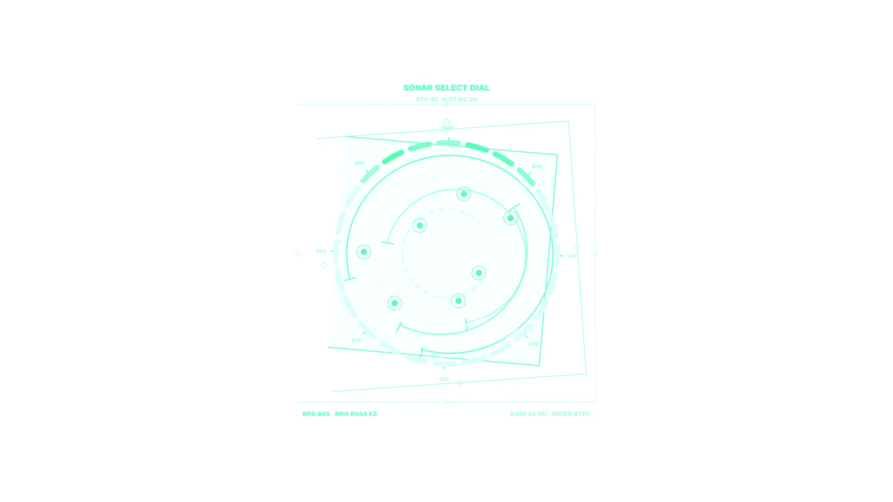 Sci-Fi Radar Scanner HUD with Circular Telemetry 4K Wallpaper