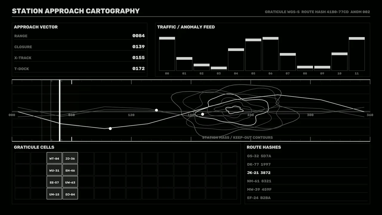 Station Approach Cartography Docking Guidance HUD
