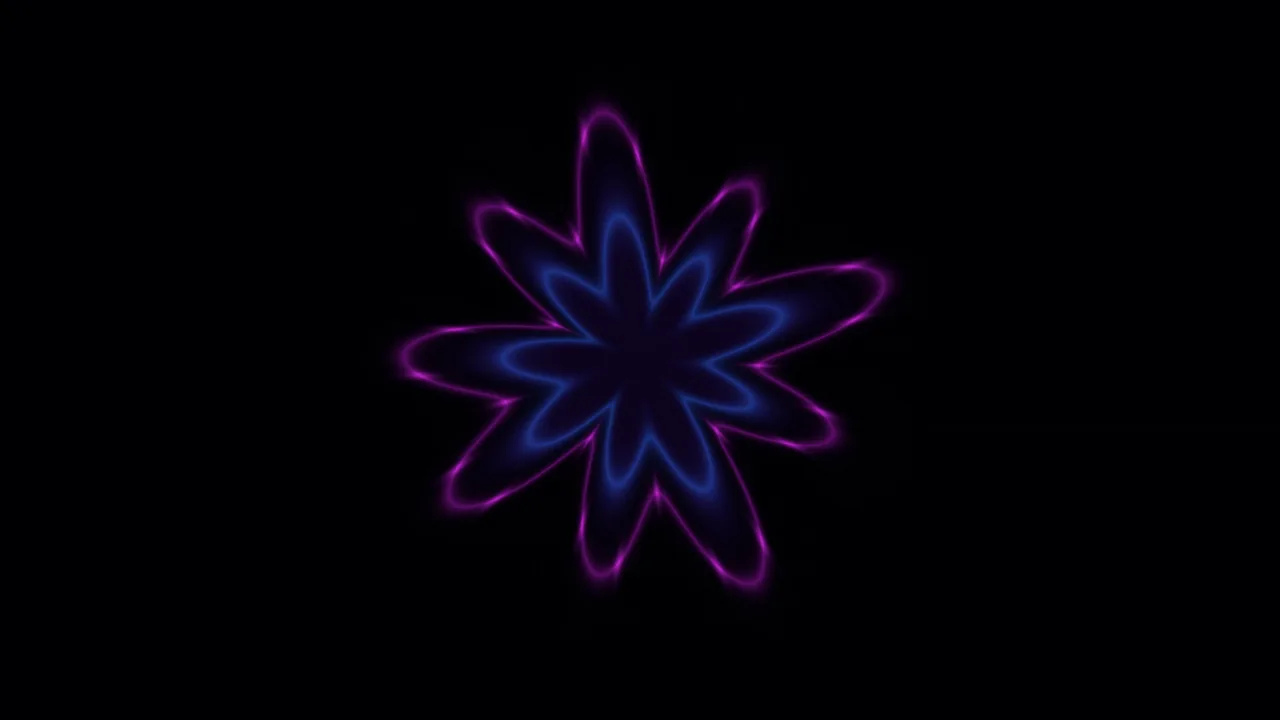 Ultraviolet Wave HUD-Style Screen Graphic with Radial Blue-Purple Form