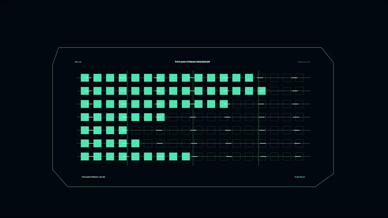 Sci-Fi Payload Sequencer HUD 4K Wallpaper