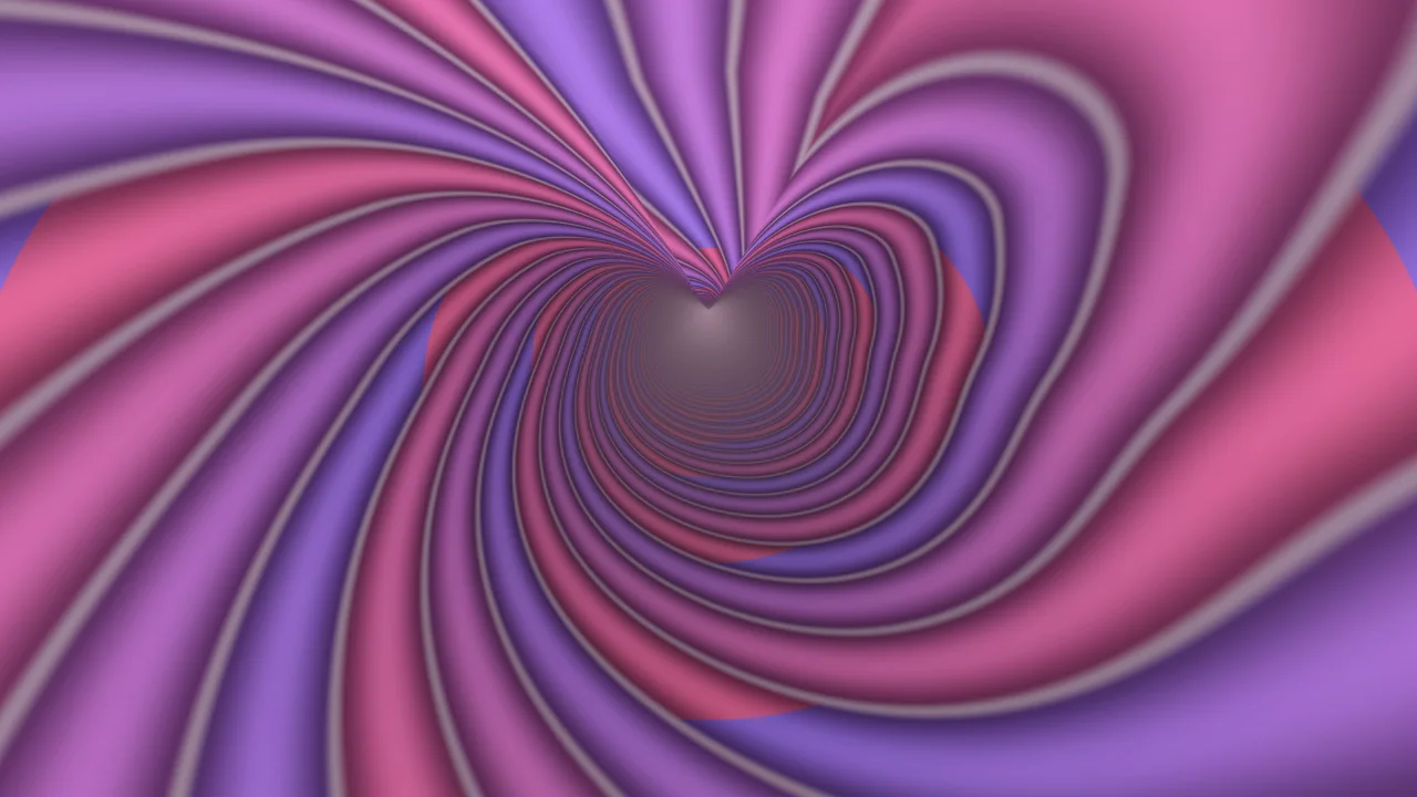 Purple Pink Heart-Shaped Vortex Tunnel 4K Wallpaper
