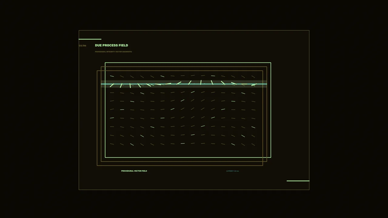 Procedural Vector Field Diagnostic HUD 4K Wallpaper