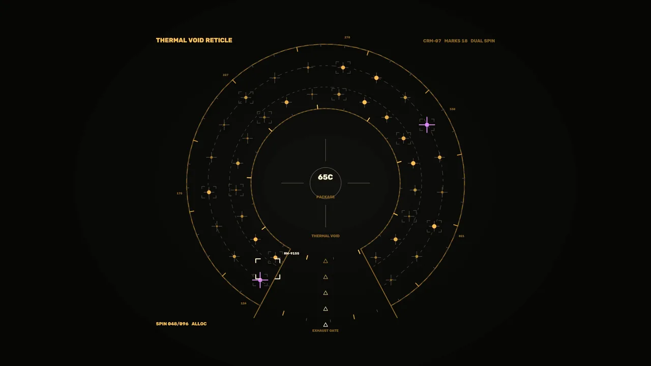 Thermal Radar Reticle HUD 4K Sci-Fi Wallpaper
