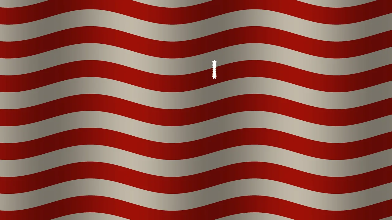 Red and White Curved-Band Sci-Fi HUD Wallpaper