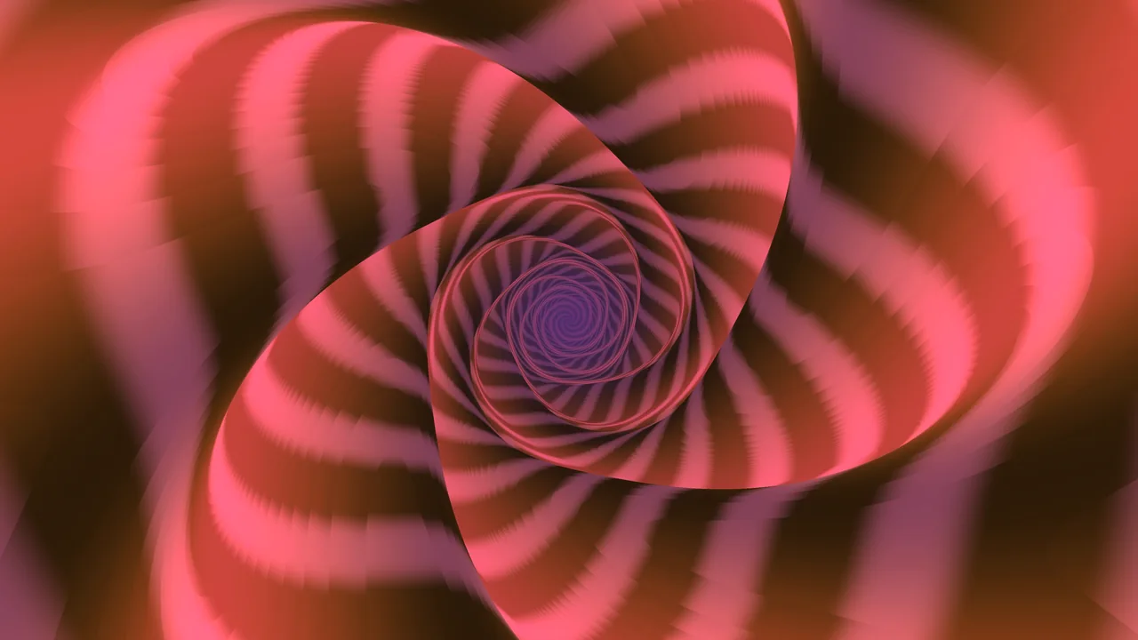 Abstract Pink and Magenta Spiral Tunnel 4K Wallpaper