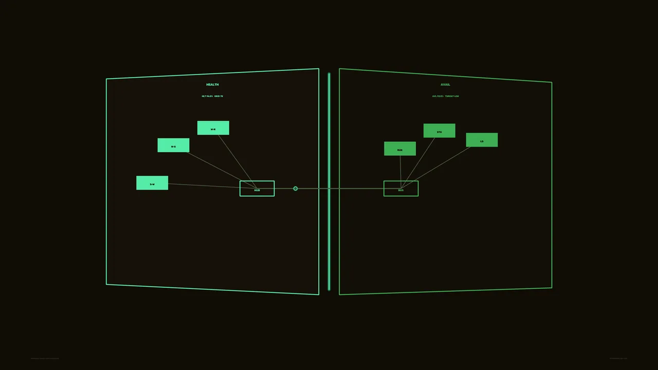 Green Health and Availability Status HUD 4K Wallpaper
