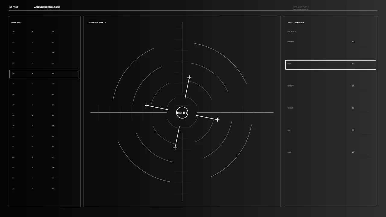 Monochrome Attention Reticle HUD 4K Sci-Fi Wallpaper