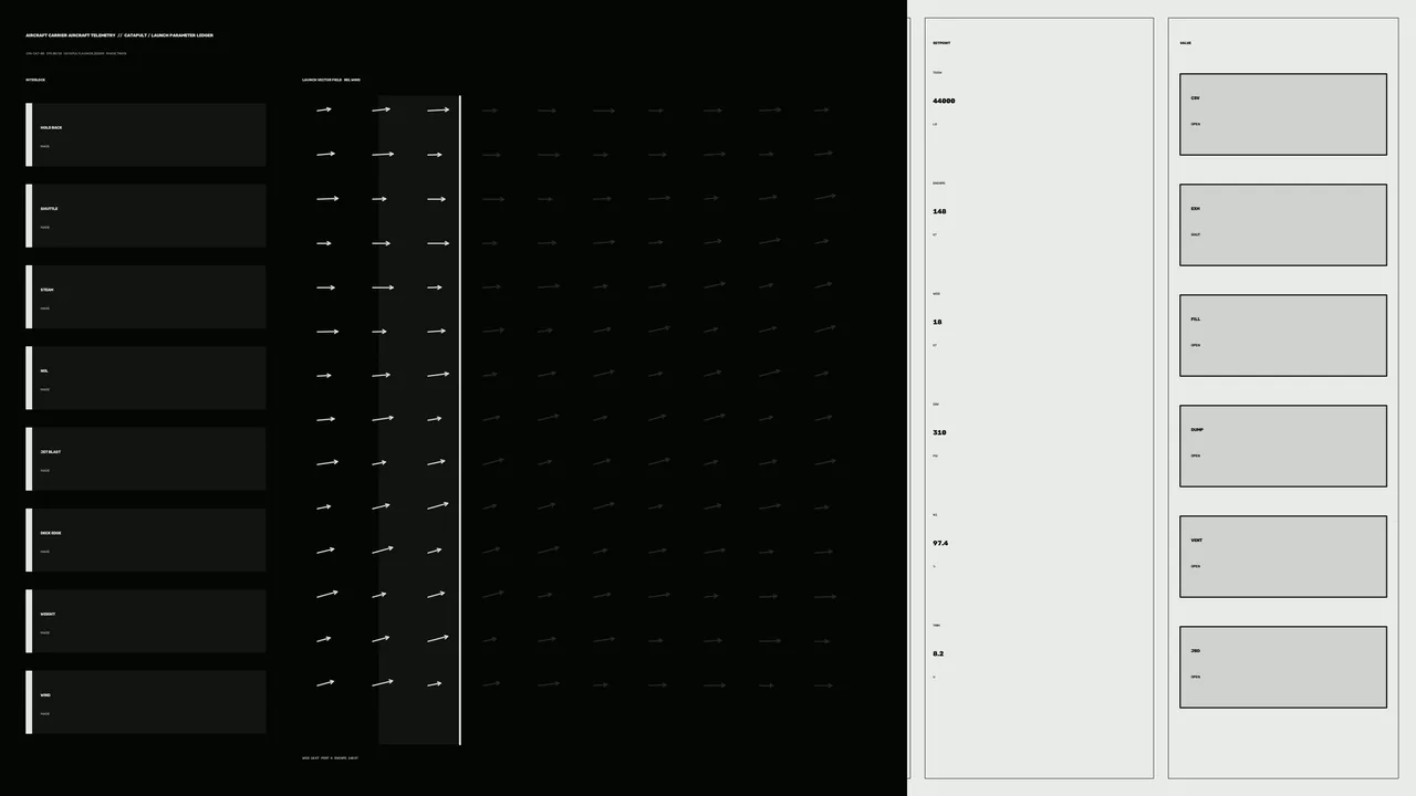 Monochrome Sci-Fi Telemetry Dashboard HUD 4K Wallpaper