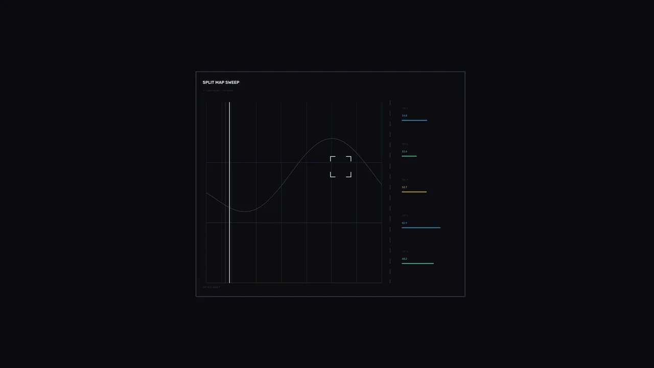 Split-Map Telemetry HUD with Data Bars 4K Wallpaper