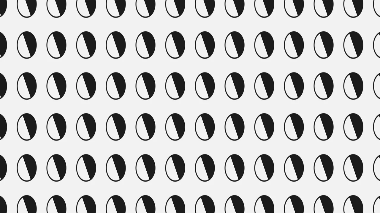 Black and White Geometric HUD Screen Graphic 4K Wallpaper