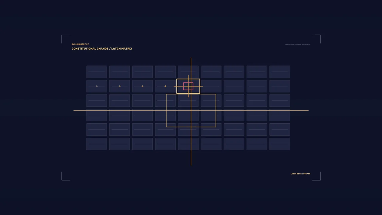 4K Sci-Fi HUD Change Matrix with Central Alignment Crosshair
