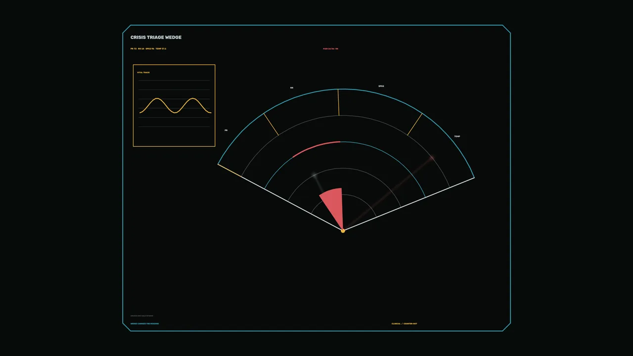 Medical Triage Radial Gauge HUD 4K Sci-Fi Wallpaper