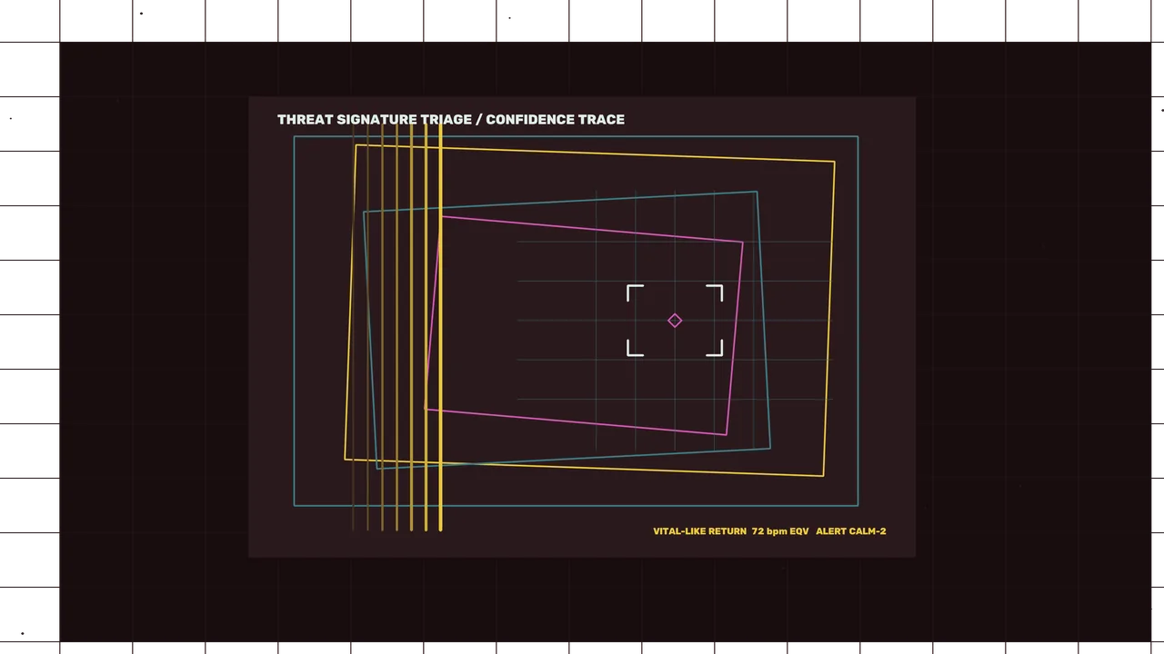 Threat Signature Triage Confidence Trace HUD 4K Wallpaper