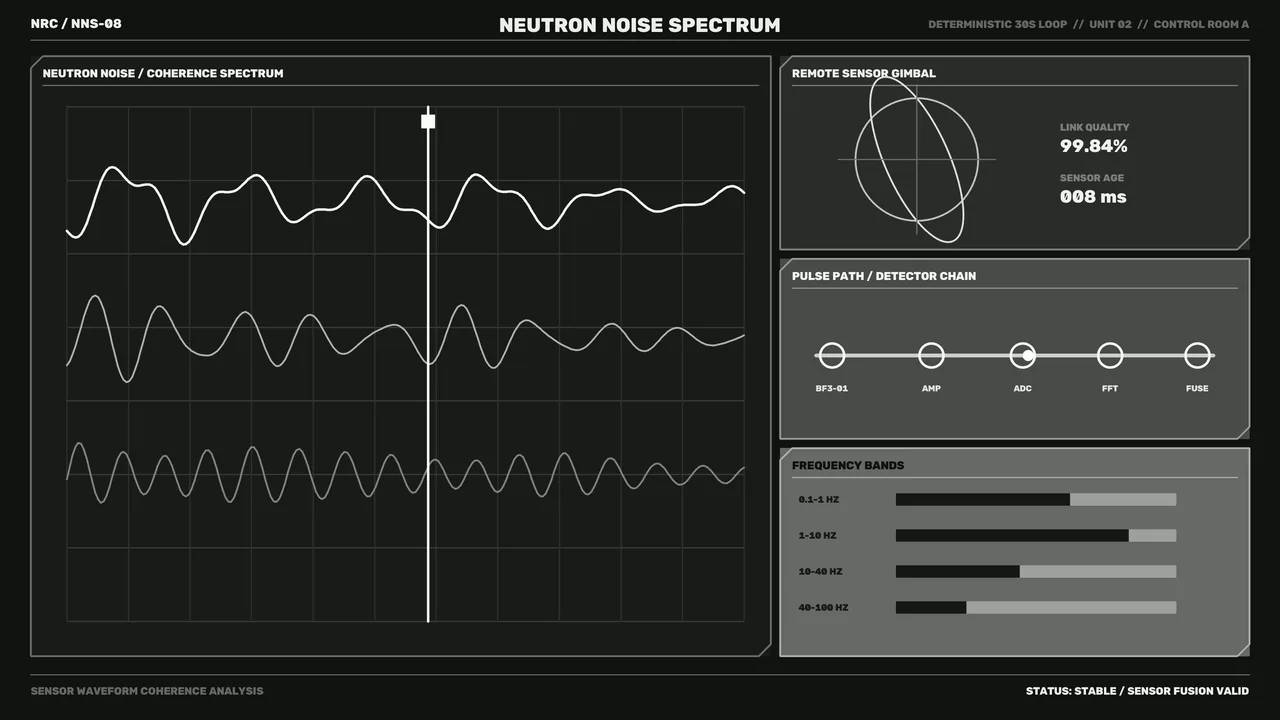 Neutron Noise Spectrum Sci-Fi HUD 4K Wallpaper