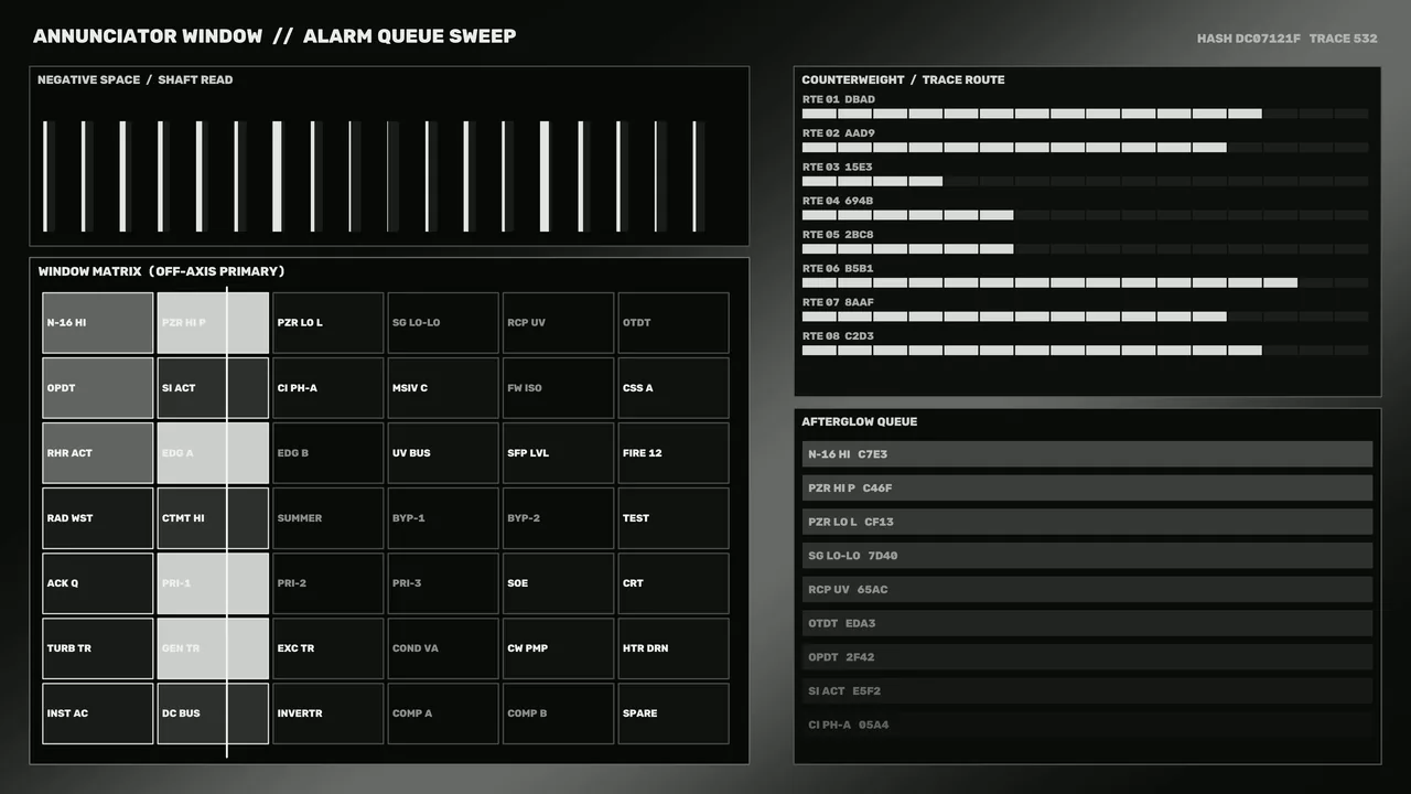 Fictional Industrial Plant Alarm HUD 4K Wallpaper
