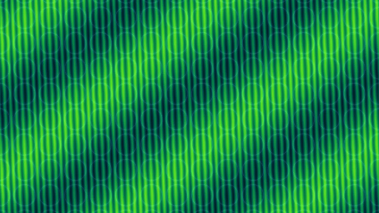 Green Wave Interference Sci-Fi HUD Wallpaper, 4K