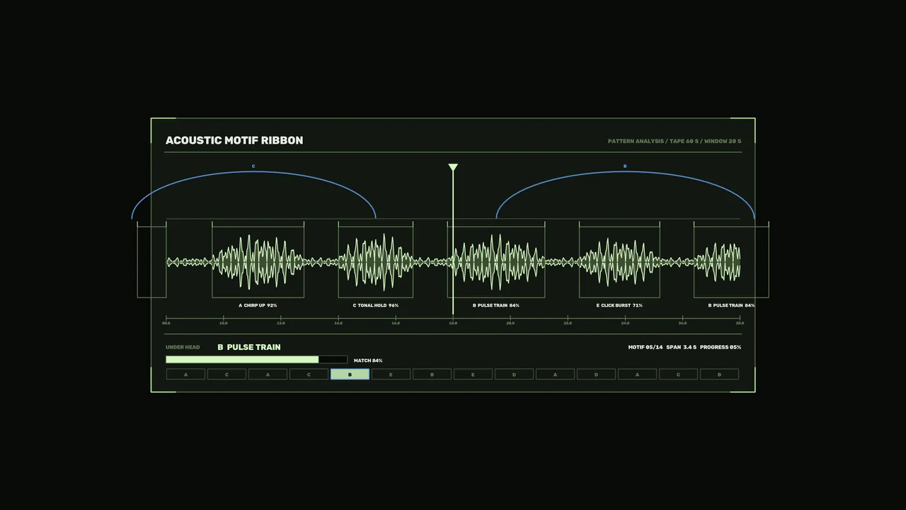 Acoustic Pattern Analysis HUD – Free 4K Sci-Fi Wallpaper
