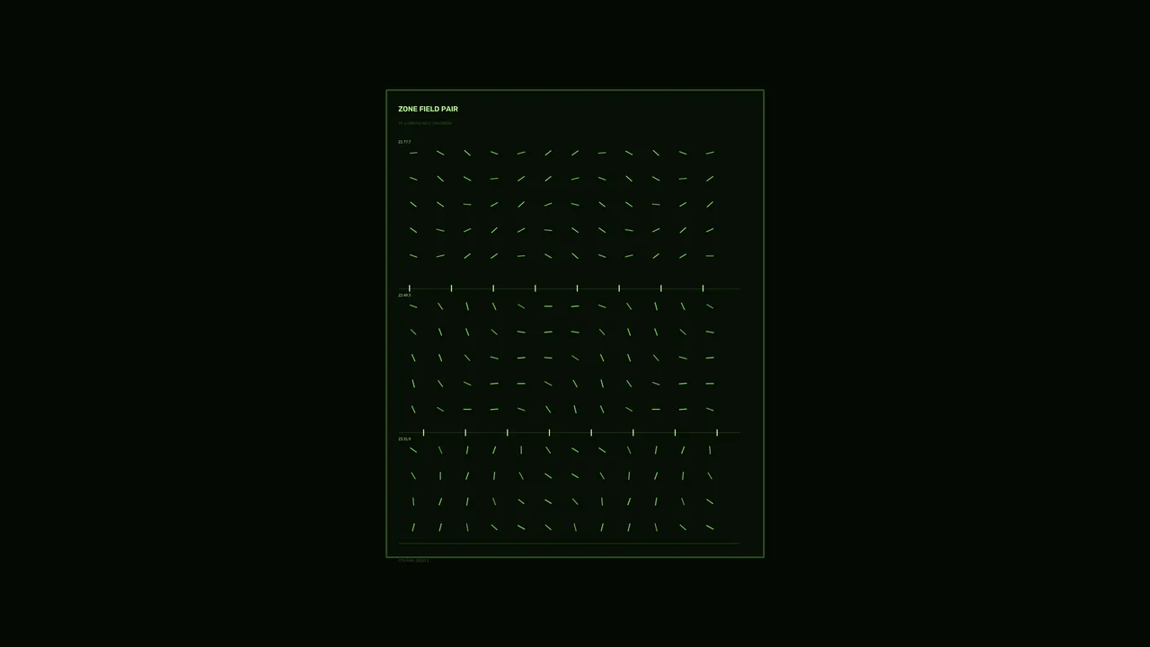 Green Vector Field Telemetry HUD Dashboard