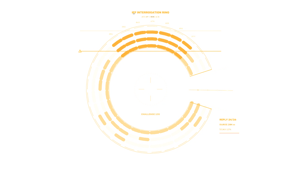 Target Identification Circular HUD 4K Sci-Fi Wallpaper