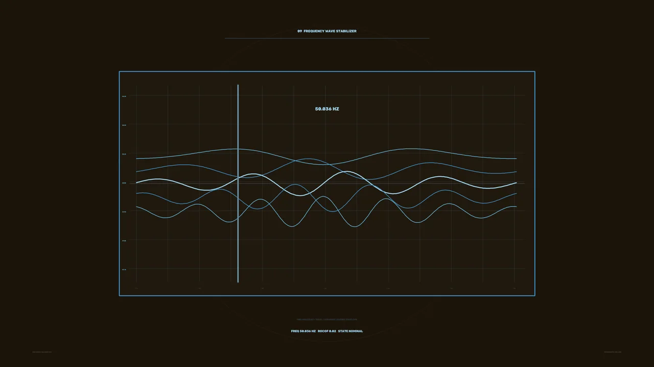 Frequency Wave Stabilizer Telemetry HUD 4K Wallpaper