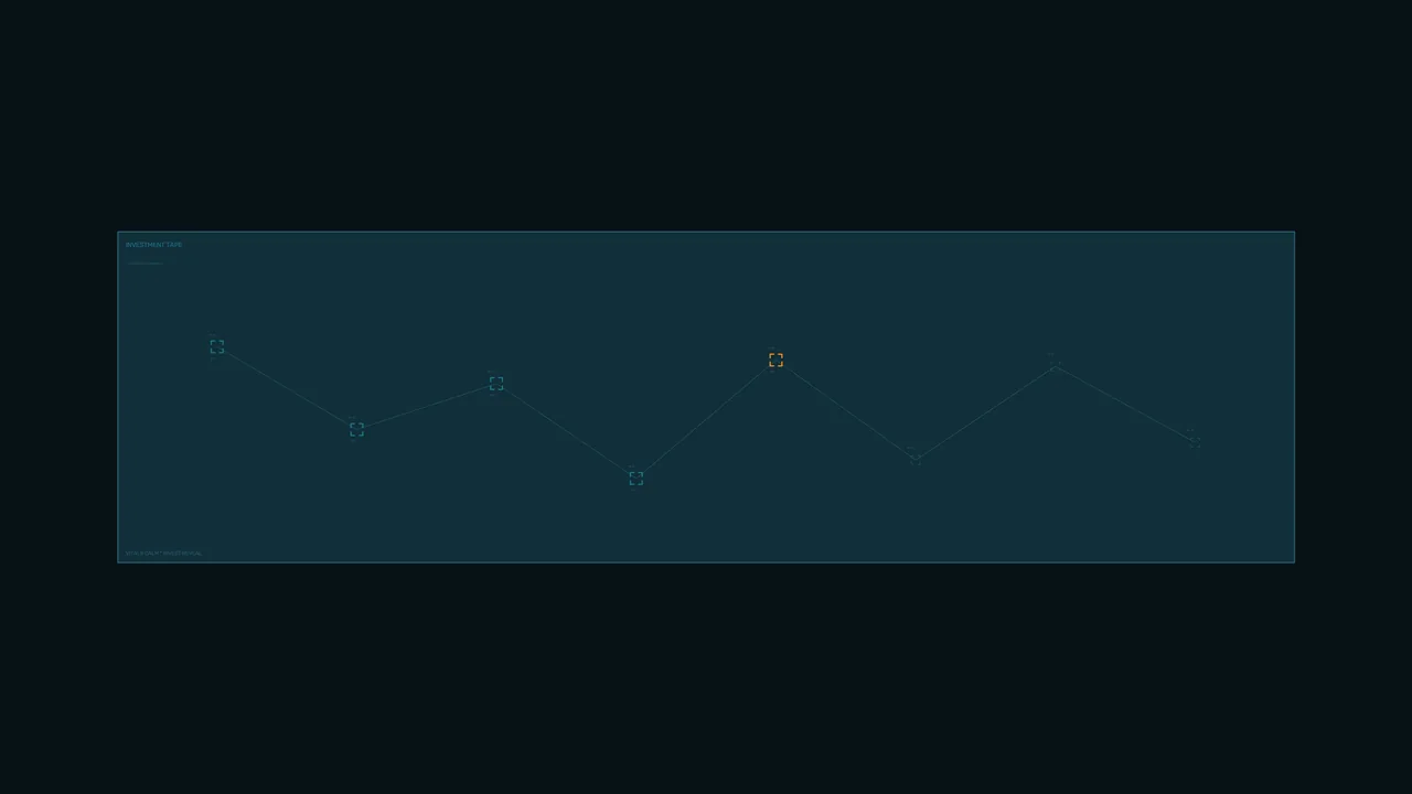 Sci-Fi Telemetry Line Chart HUD Dashboard 4K Wallpaper