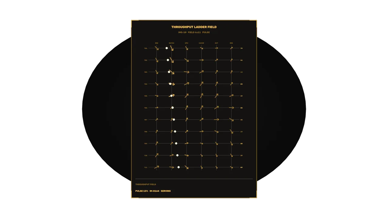Throughput Ladder Telemetry HUD 4K Sci-Fi Wallpaper