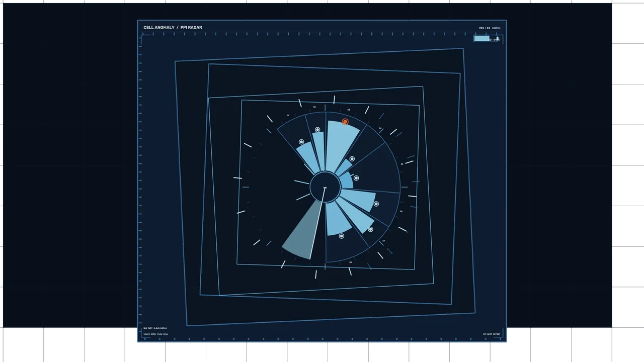 Cell Anomaly PPI Radar HUD Interface Wallpaper