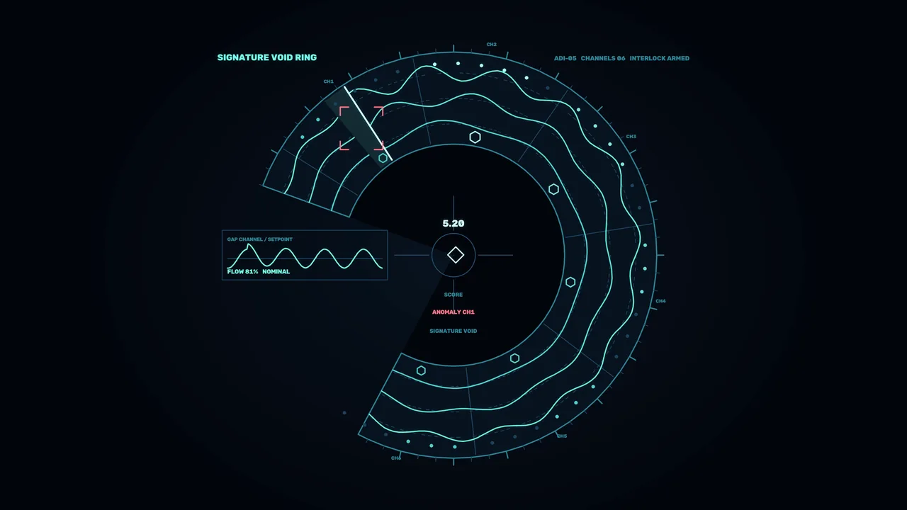 Anomaly Detection HUD Circular Telemetry Scanner 4K Wallpaper