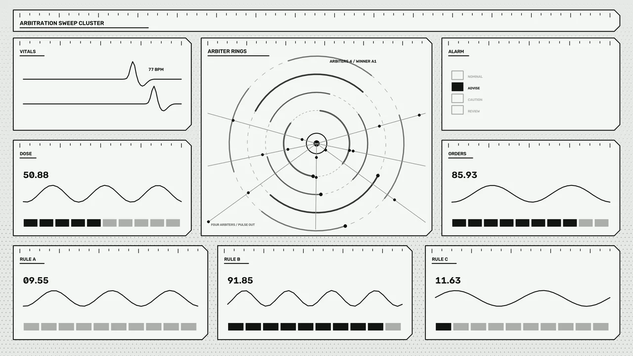 Monochrome Sci-Fi Telemetry HUD Dashboard 4K Wallpaper
