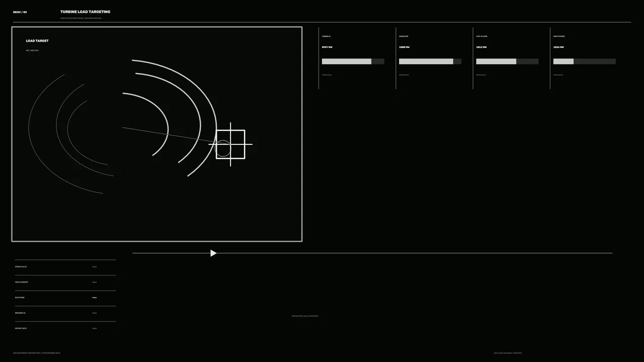 Turbine Load Targeting HUD — 4K Sci-Fi Wallpaper