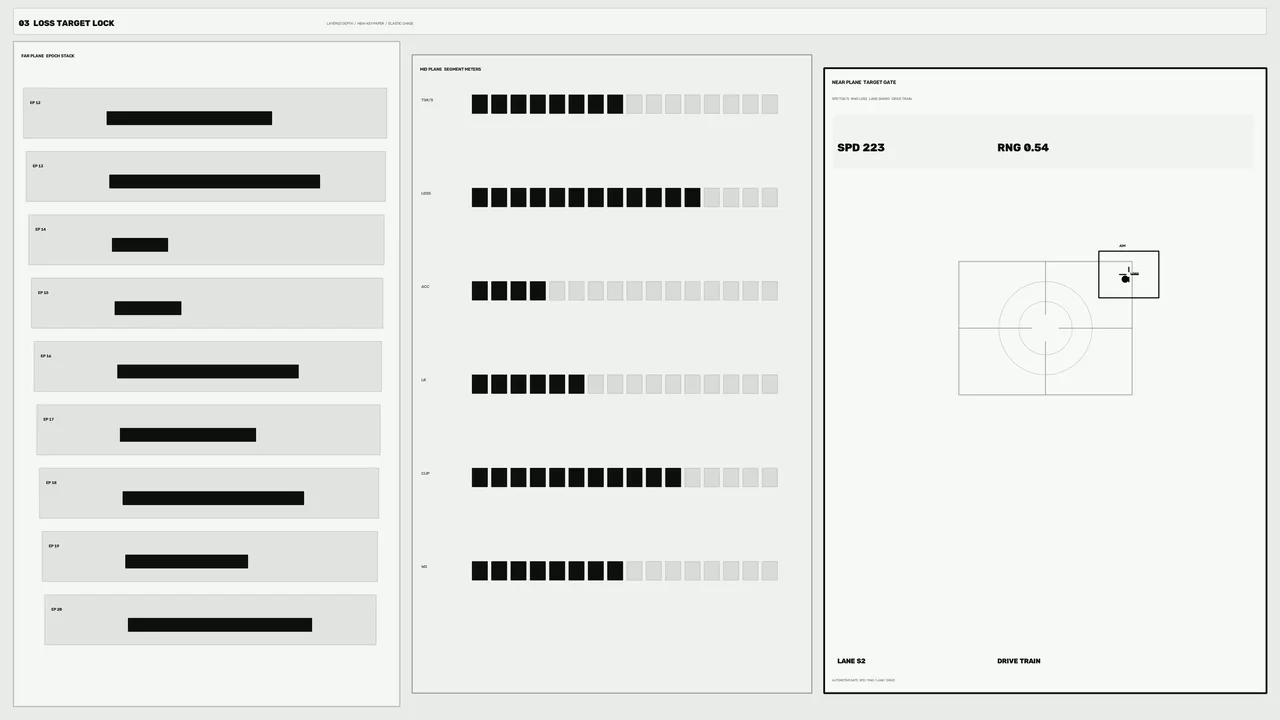 Minimal Sci-Fi HUD Telemetry Dashboard with Target Lock Panels