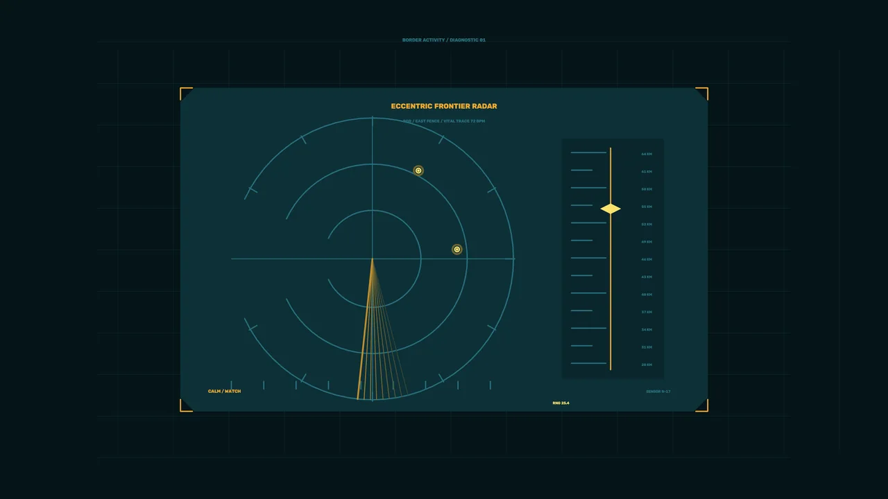 Sci-Fi Radar HUD Diagnostic Dashboard 4K Wallpaper