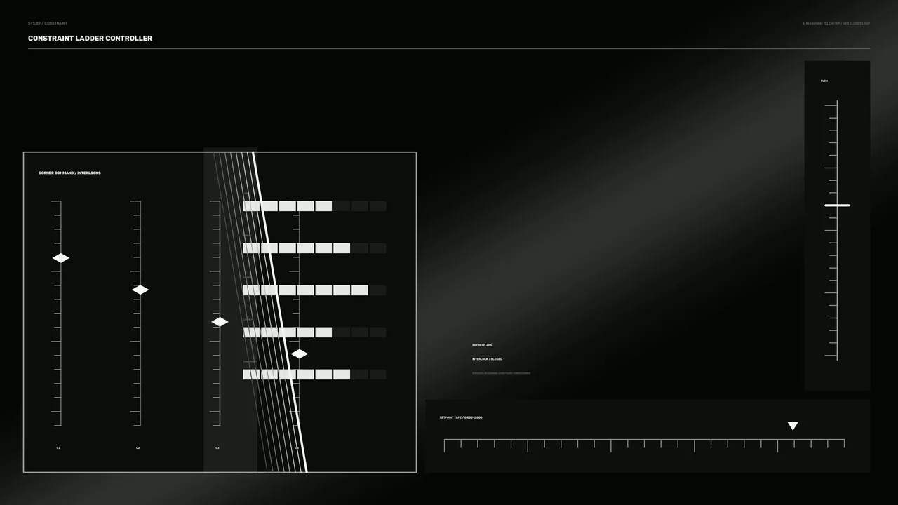 Constraint Ladder Controller Sci-Fi HUD 4K Wallpaper