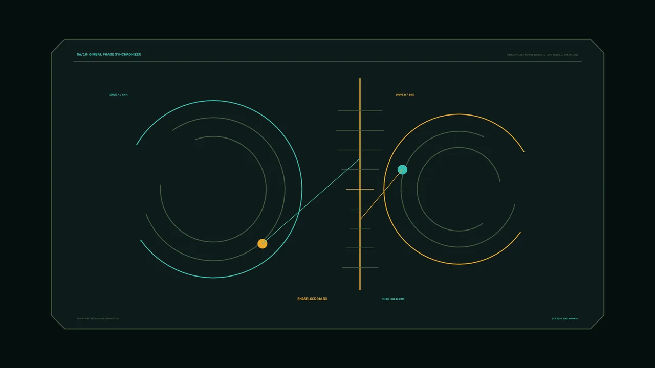 Free 4K Sci-Fi Spacecraft Propulsion Diagnostics HUD Wallpaper