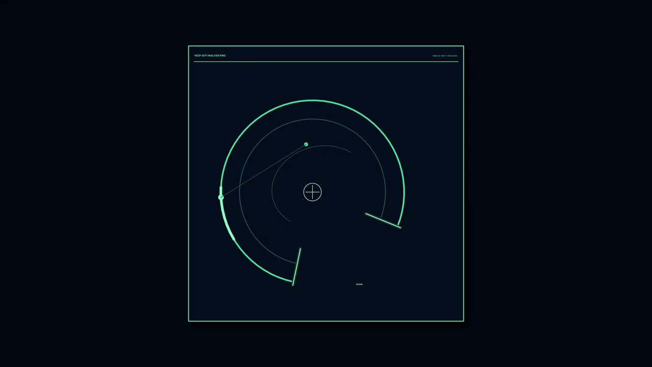 Green Circular Radar Analysis HUD 4K Sci-Fi Wallpaper
