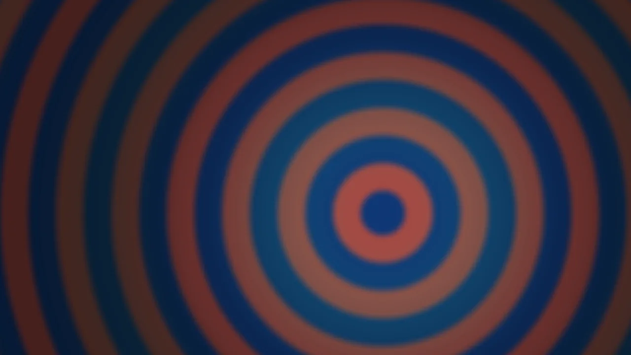 Blue and Terracotta Concentric Circles 4K Wallpaper