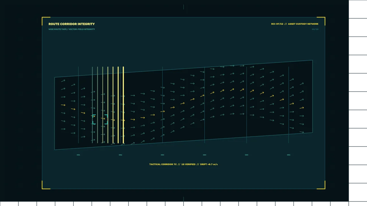 4K Sci-Fi Corridor Telemetry HUD Wallpaper