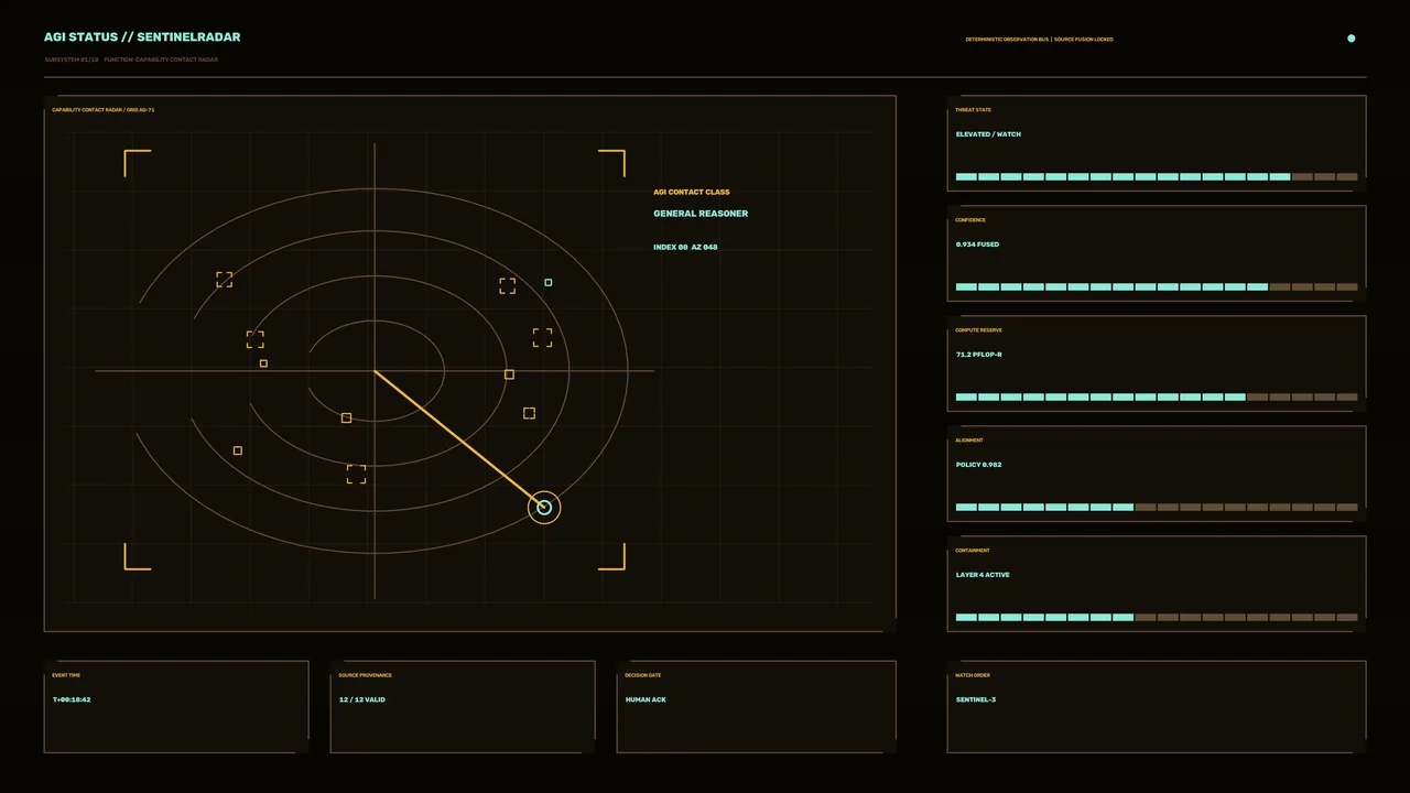 4K Futuristic Radar Tracking HUD with Circular Telemetry Display