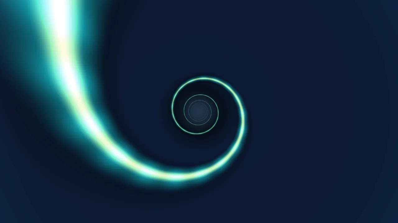 Abstract Glowing Spiral Portal 4K Wallpaper
