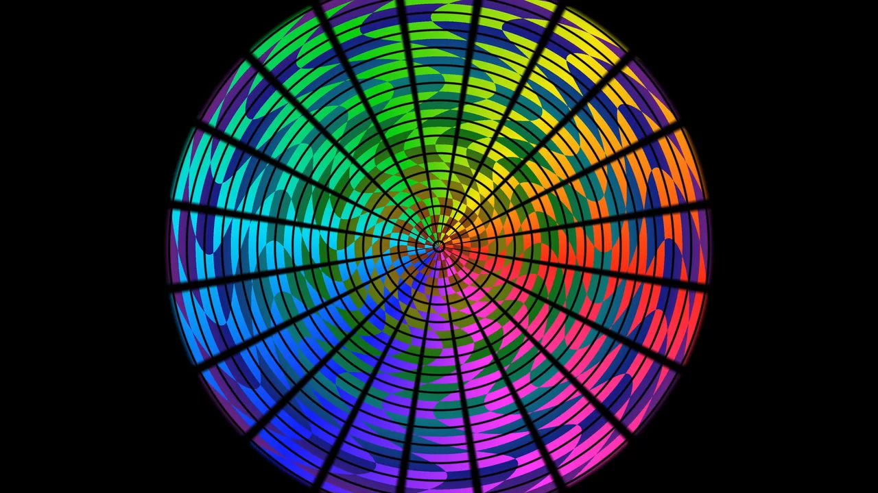 Colorful Concentric Mandala 4K Wallpaper