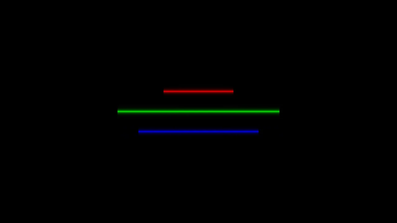 RGB Horizontal Progress Bars on Black 4K Wallpaper